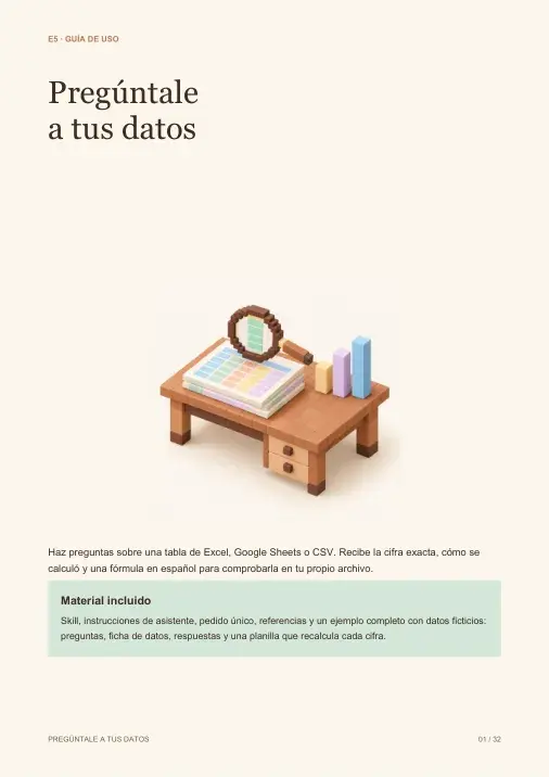 Cubierta de Pregúntale a tus datos